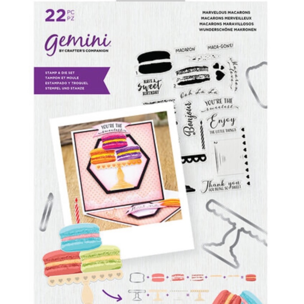 22pc Macarons Stamp & Die Set - Picture 10 of 15